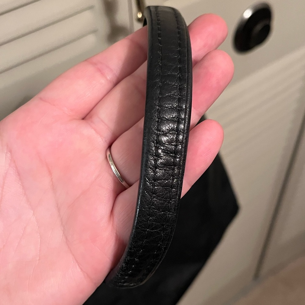 EUC Coach Ashley Python Embossed Detail Black Lea… - image 12